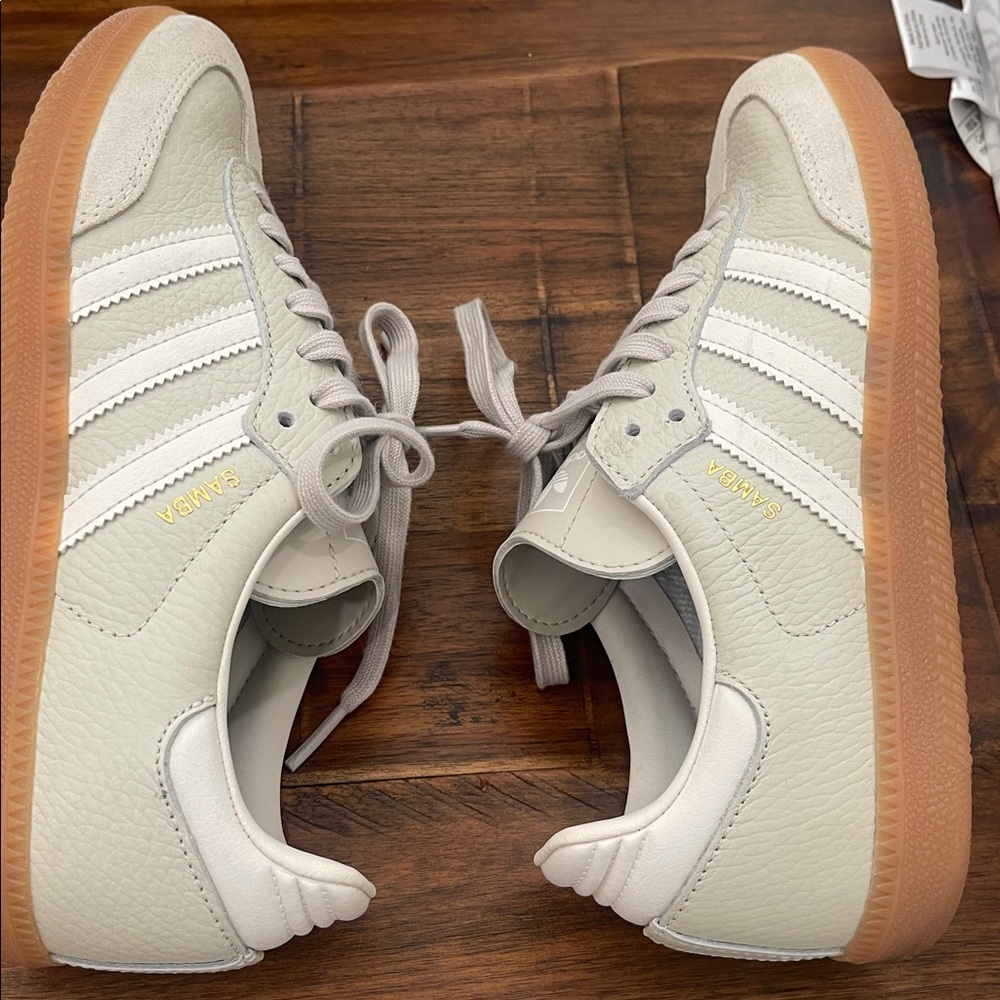 Adidas Samba OG Women’s Aluminum Gum Beige IE7013 size 6.5 - Picture 6 of 16